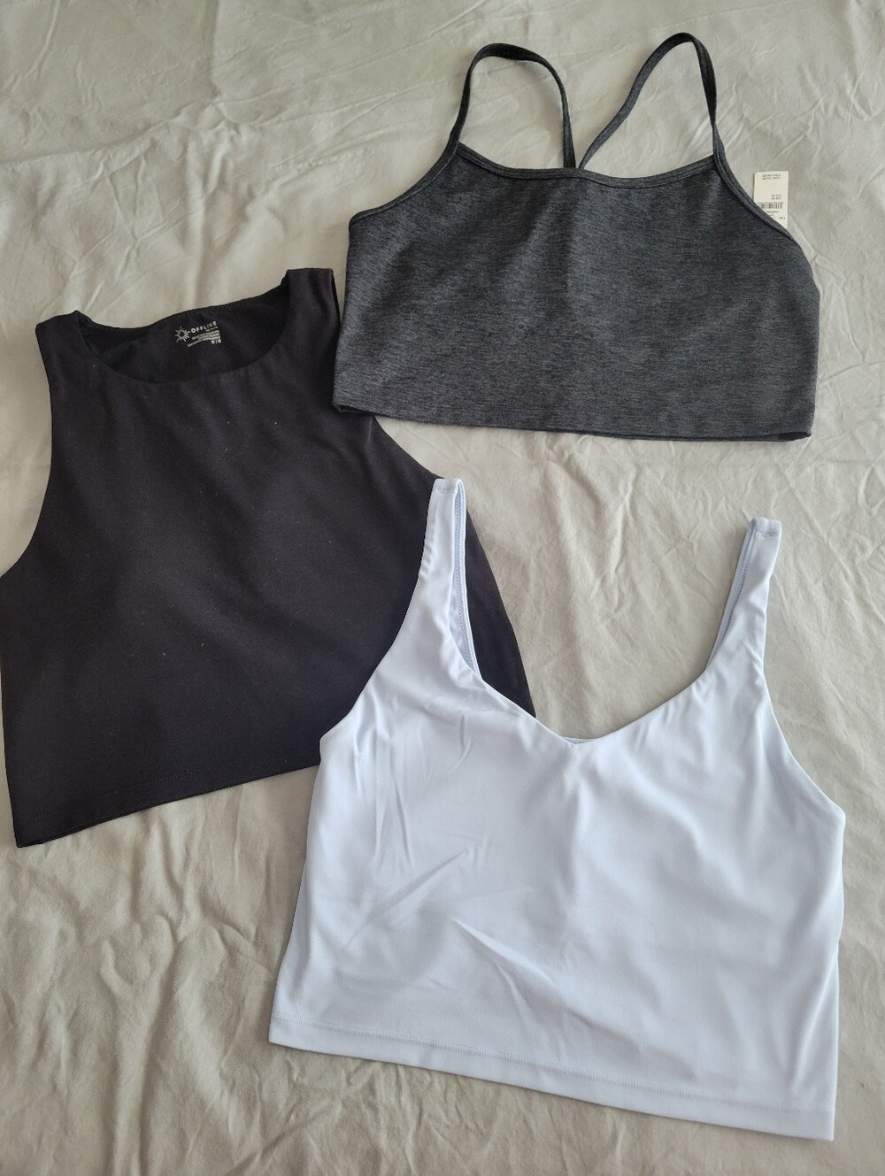 Aerie athletic tank tops with bras bundle